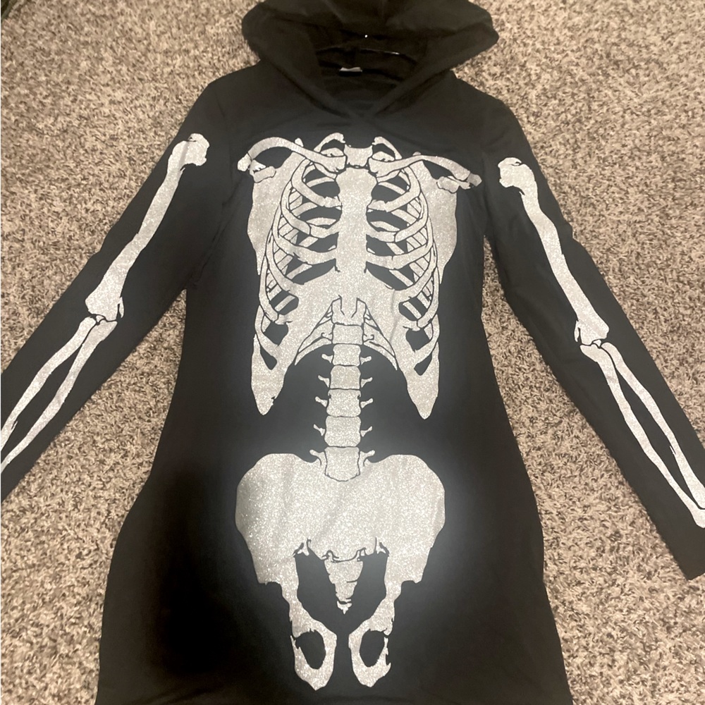 Glitter skeleton dress
